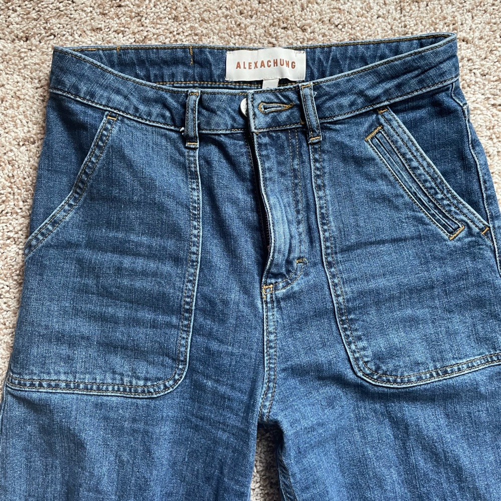 Alexa Chung cropped flair jeans